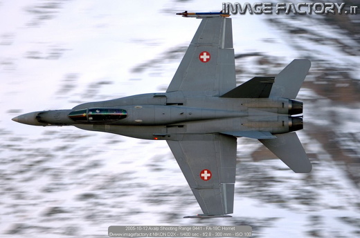 2005-10-12 Axalp Shooting Range 0441 - FA-18C Hornet